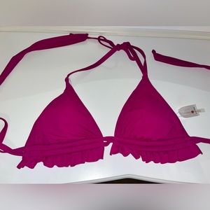 Shade & Shore Fuchsia Bikini Top